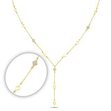 Parallelogram Medium Drop Chain Lariette
