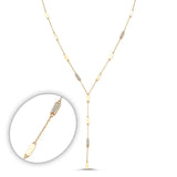 Rectangular Drop Chain Lariette