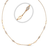 Marquis Geometric Pave Stacking Necklace