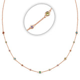 Rainbow Pebble Choker