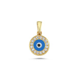 Evil Eye Diamond Pendant Necklace