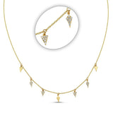 Pave Mini Dagger Necklace