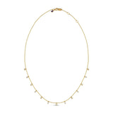 Alternating Pearl and Stone Choker