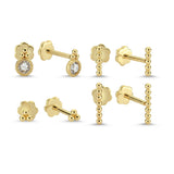 Long Bubble Bar Stud (Screw back)