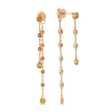 Double Strand Drop Stone Earring