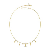 Feather and Dot Layering Necklace