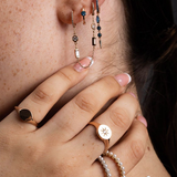 Circular Star Signet Ring