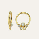 Stone and Pearl Hindi Hoop