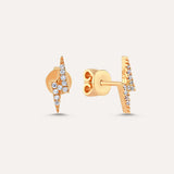 Lightning Bolt Stud Earring