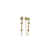 Pearl Daisy Drop Chain Earring