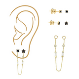 Baguette Earring Extension (studs sold separately)
