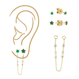 Baguette Earring Extension (studs sold separately)