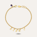 Multi initial bracelet