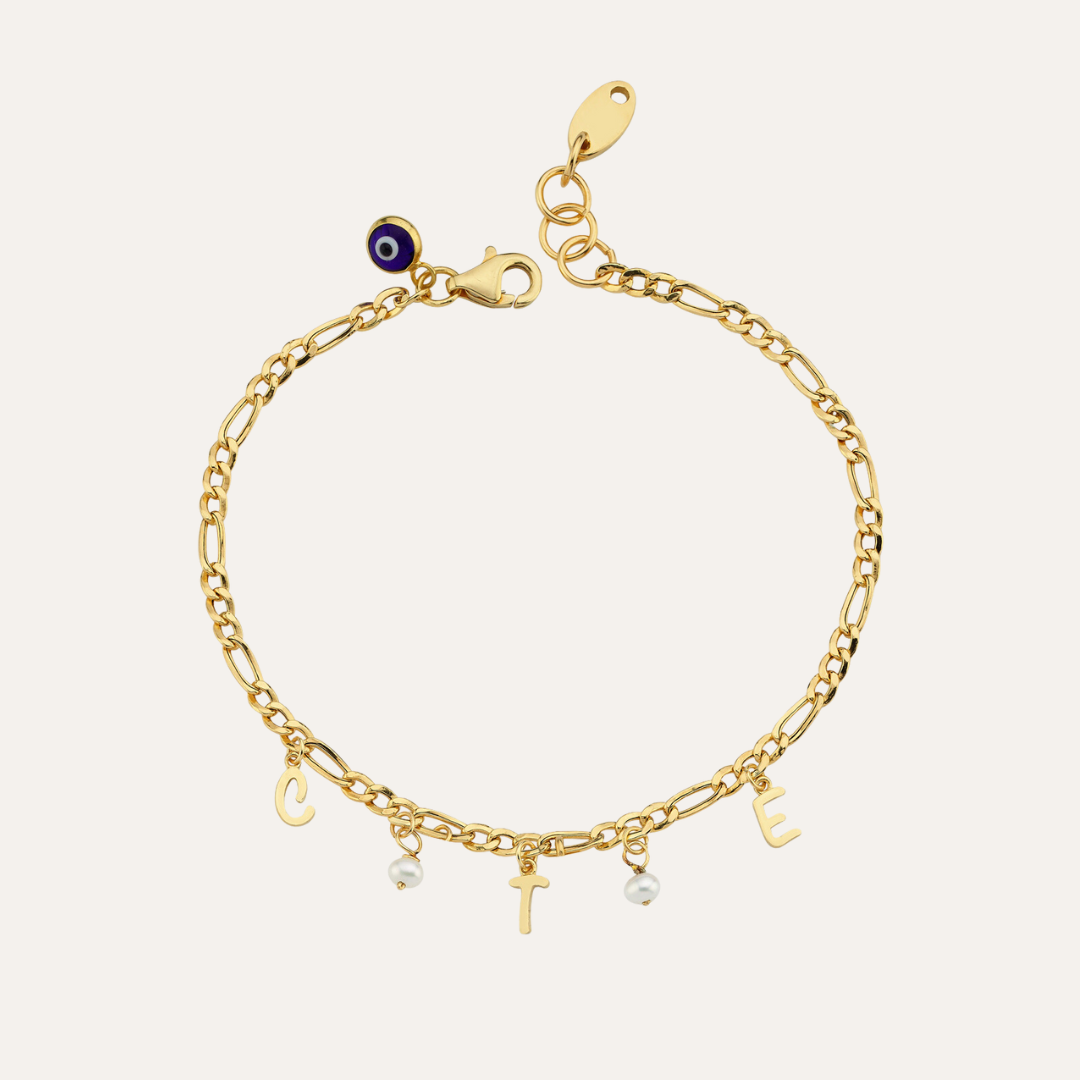 Modern 5 charm bracelet