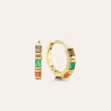 Baguette Large Hoop Earring