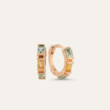 Baguette Midi Hoop Earring