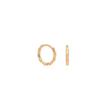 Bamboo Midi Hoop Earring
