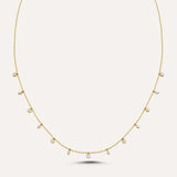 Alternating Pearl and Stone Choker