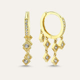 Micro Shapes Hoop Earring