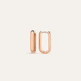 Dalia Chunky Rectangular Hoop Earring (medium)