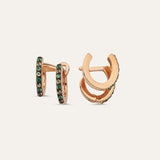 Double Oval Hoop Earring