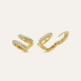 Double Oval Hoop Earring