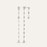 Double Strand Drop Stone Earring