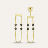 Horizontal Bar Drop Chain Stud