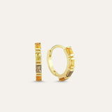 Baguette Large Hoop Earring