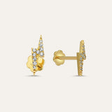 Lightning Bolt Piercing Stud Earring
