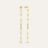 Long Hairpin Chain Earring
