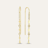 Micro Five Stone Long Thread Earring