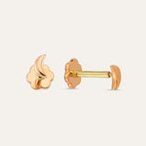 Mini Moon Screw Back Stud