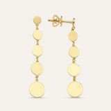 Plain 5 Disc Long Earring
