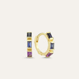 Baguette Midi Hoop Earring