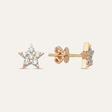 Large Pave Shooting Star Stud