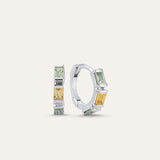 Baguette Midi Hoop Earring