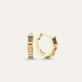 Baguette Midi Hoop Earring