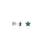 Medium Shooting Star Pave Star Stud