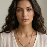 Medium Candyfloss Stepping Stones Necklace