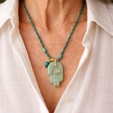 Chunky Avantrine Hamsa Necklace