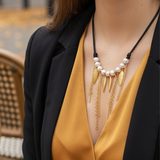 Feather and Tassel Choker