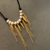 Feather and Tassel Choker