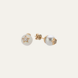 Pearl and Star Extra Large Stud Earring