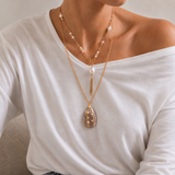 Vintage Tassel Pearl Necklace