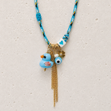 Enamel Duck Cord Necklace