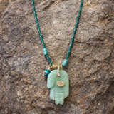 Chunky Avantrine Hamsa Necklace
