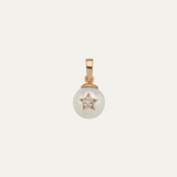 Pearl and Star Necklace Pendant