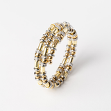 Gold and Silver Disc Bracelet