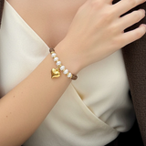 Puffy Heart Cord Bracelet